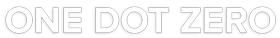 ONE DOT ZERO Logo